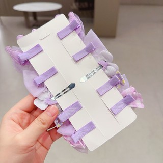 Sét 8 Kẹp Tóc Cho Bé Gái Kuromi, Melody Quảng Châu Đẹp, Phụ Kiện Tóc Cho Bé