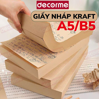  Giấy Nháp Decorme Size A5 B5 500 trang Dành Cho Học Sinh Chuyên Dùng Thi Giấy Tính Toán Sinh Viên 