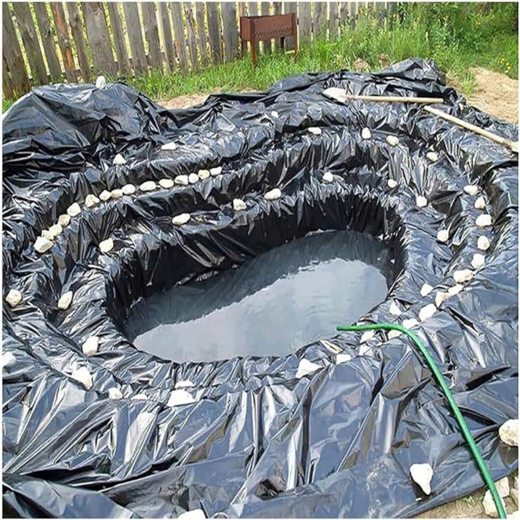[ Bạt lót hồ chống thấm rộng 5m - dầy 0.5mm ( 5 zem ) - Bán theo mét Dài ] bạt lót hồ HDPE, Bạt lót 