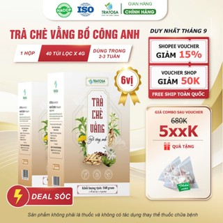 Trà lợi sữa chè vằng bồ công anh TRATOSA 6 vị thảo dược, hoàn toàn từ thiên nhiên