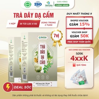 Trà dây dạ cẩm TRATOSA 7 vị thảo dược - 30 túi lọc, dùng trong 2 tuần, an toàn từ thiên nhiên