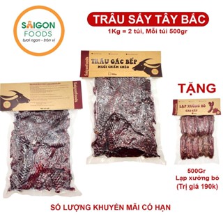1kg Thịt khô Trâu gác bếp loại 1 (Trâu sấy Tây Bắc)  - [Giao hàng toàn quốc]