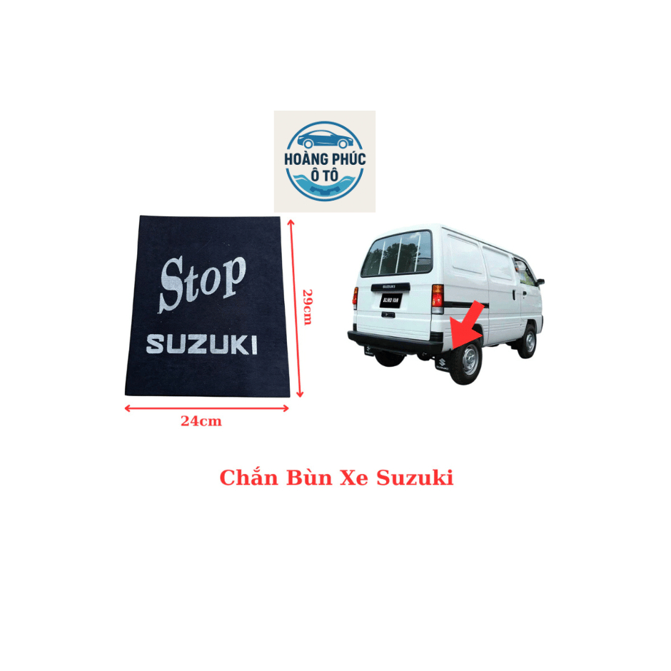 Chắn Bùn Xe Suzuki Super Carry 550kg, Suzuki APV, xe tải nhỏ...vật liệu Cao Su Có Pha Bố Mùn Dẻo Siêu Bền (Kích thước: 2