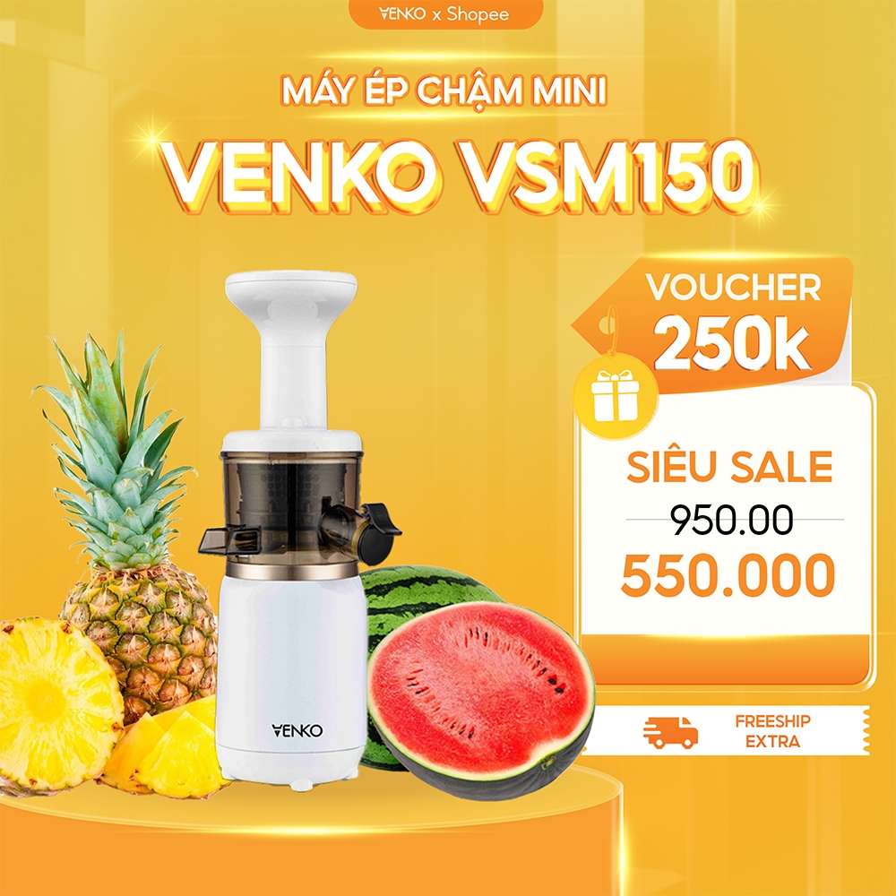 Máy Ép Chậm Mini Ép Trái Cây Kiệt Bã - Máy Ép Trái Cây, Máy Làm Kem Hoa Quả, Tháo Lắp 3s, Công Suất Lớn