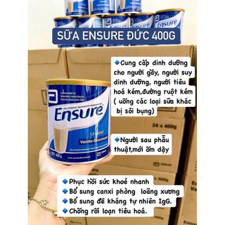 ( DATE 2027) Sữa Ensure Đức 400g hương Vanille - 𝐁𝐞𝐞 𝐡𝐨𝐮𝐬𝐞