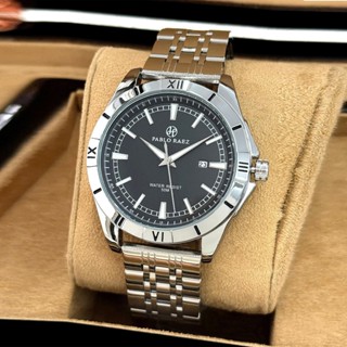 Đồng hồ nam dây thép cao cấp PABLO RAEZ K625 chống nước 3atm phản quang sang trọng 40mm CARIENT