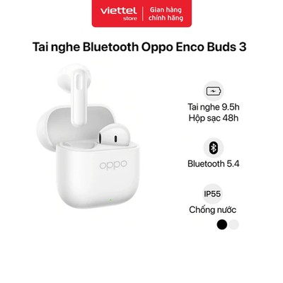 Tai nghe Bluetooth không dây OPPO Enco Buds 3 Chính hãng | Kết Nối 2 Thiết Bị | Dùng Đến 48H