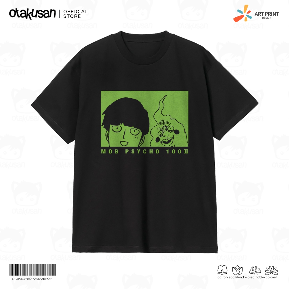 Áo thun Unisex Mob Psycho 100 Cotton 100% ngắn tay