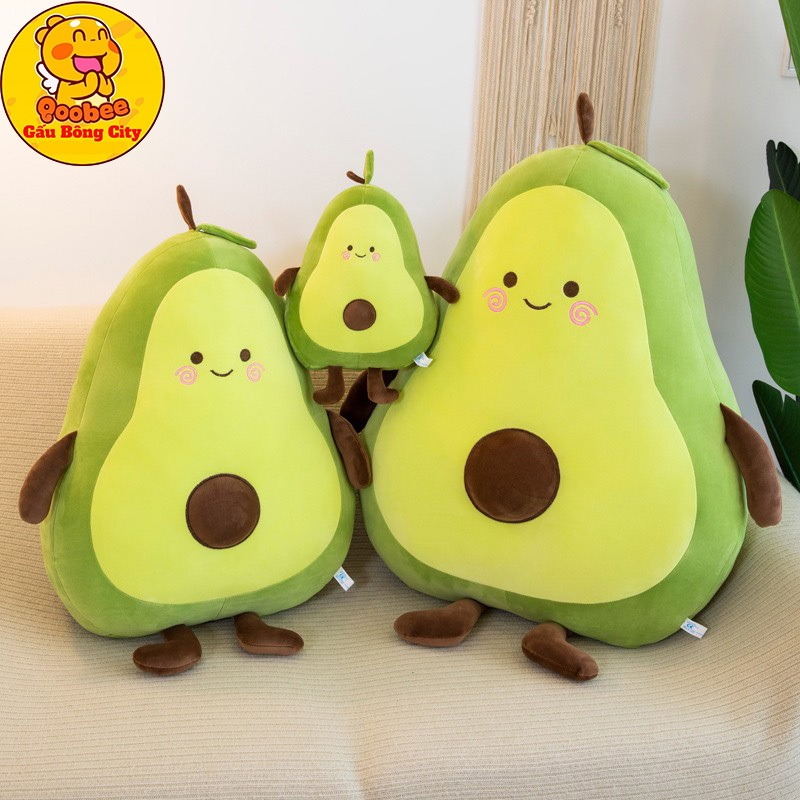 Gấu Bông Quả Bơ siêu đáng yêu cute cao cấp, thú nhồi bông, gối ôm cho bé