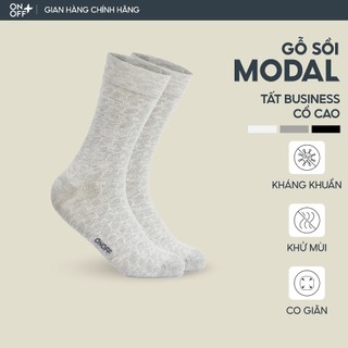  Tất vớ nam Cổ cao Business Modal từ gỗ sồi kháng khuẩn làm mát nhanh - ONOFF 18AR24A066 
