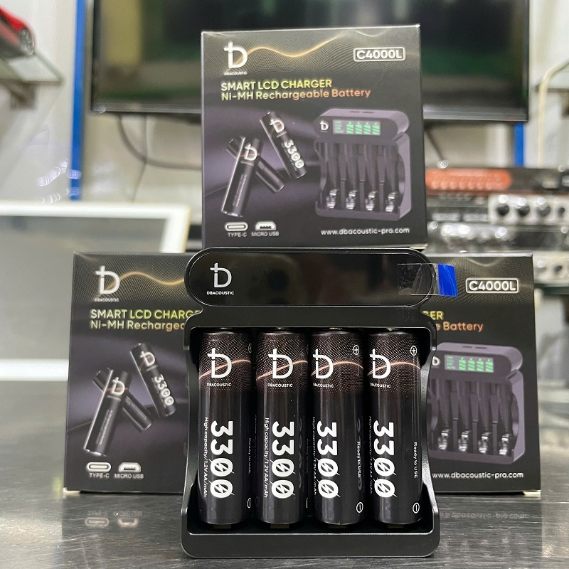 Combo máy DBacoustic C4000L + pin sạc DBacoustic 3300mAh.