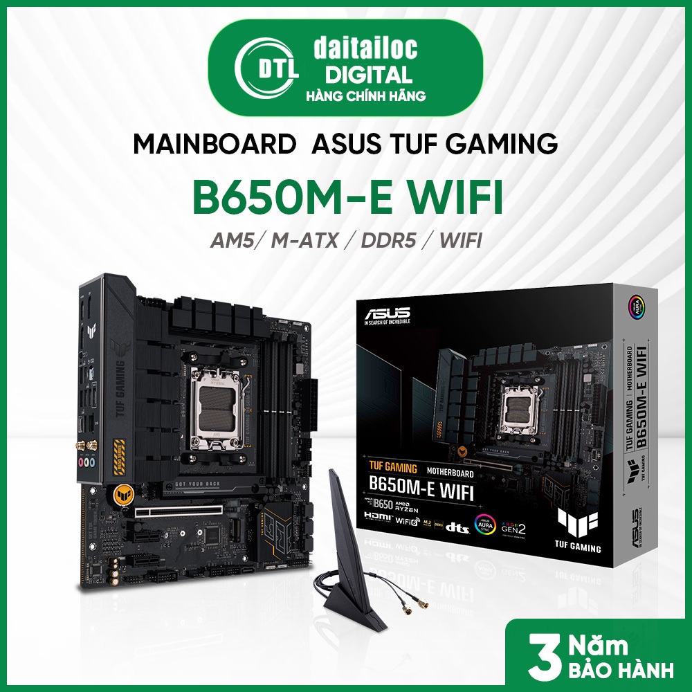 Bo mạch chủ - Mainboard ASUS TUF GAMING B650M-E WIFI (DDR5) | Hàng Chính Hãng | Bảo Hành 36 Tháng