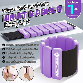 N Tạ Đeo AW-1203 (1LBS- 1 POUND)  Tạ chân Chất Liệu Bột Sắt Mịn Hỗ Trợ Tập Gym