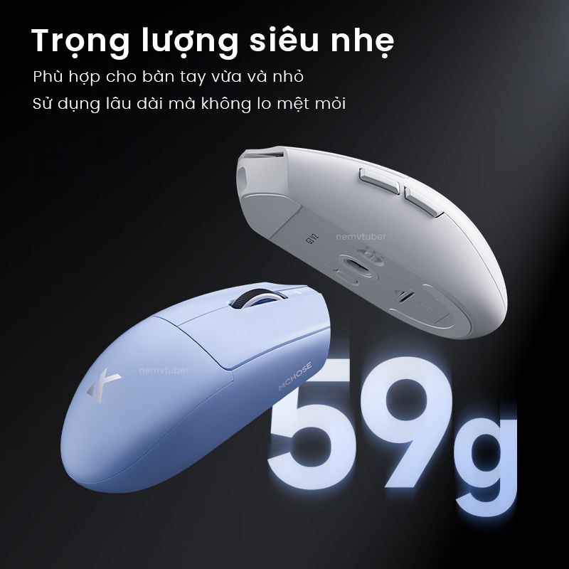 [NEW-BH12T] Chuột Gaming Mchose G3 - PAW3311 - Pin 500mAh/800mAh - 3 mode | BigBuy360 - bigbuy360.vn