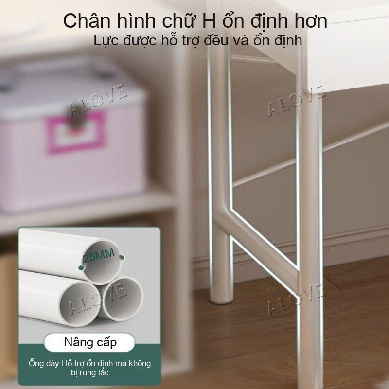 ALOVE bàn trang điểm đơn giản hiện đại gương lớn kèm ngăn kéo lưu trữ tiện lợi cho phòng | BigBuy360 - bigbuy360.vn