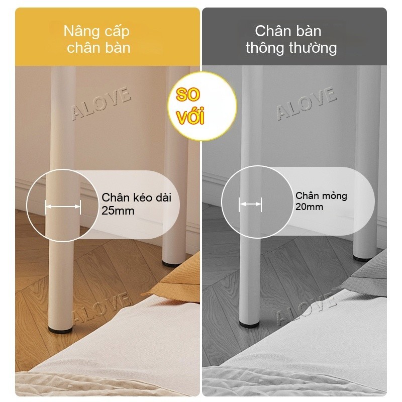 ALOVE bàn trang điểm đơn giản hiện đại gương lớn kèm ngăn kéo lưu trữ tiện lợi cho phòng | BigBuy360 - bigbuy360.vn