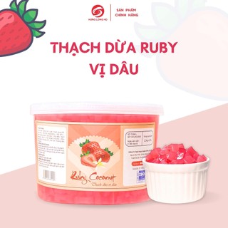 Thạch Dừa Cao Cấp Hương Vị Trái Cây - RUBY - Khối Lượng 2.2KG