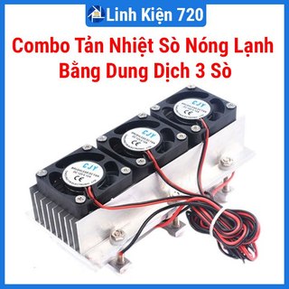 Bộ tản nhiệt cho sò nóng lạnh bằng dung dịch 3 sò, hạ nhiệt nhanh, chất lượng (chưa bao gồm sò)