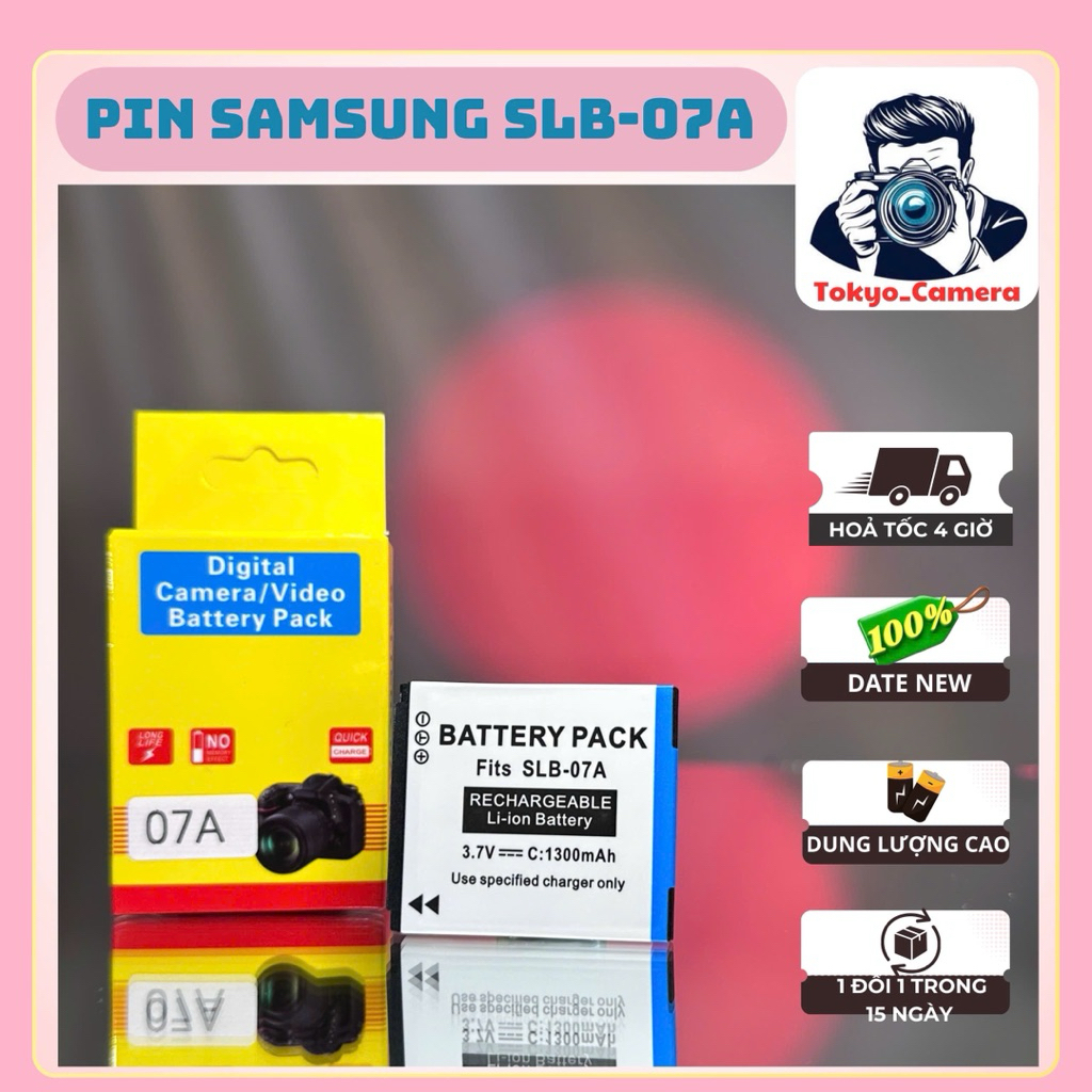 Pin Samsung SLB-07A ( Pin thay thế )dùng cho ST45, ST50, ST500, ST550, ST100, ST80.