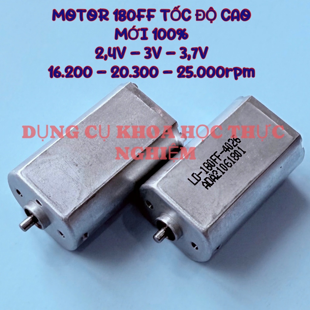 Motor 180 tốc độ cao mô tơ mini 180FF điện áp 1,2V - 3,7V 25.000RPM siêu khỏe mới 100% - HM0586