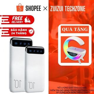 Pin Sạc Dự Phòng 10000mAh Output USB & 2 Input Micro Type-C - Hỗ Trợ Sạc Nhanh ZUIZUI TECHZONE 