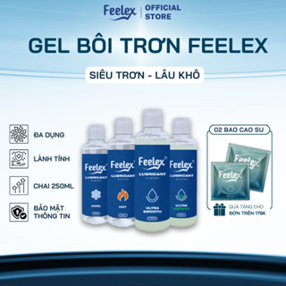 Gel bôi trơn Feelex Lubricant siêu trơn, lâu khô, lạnh an toàn 250ml