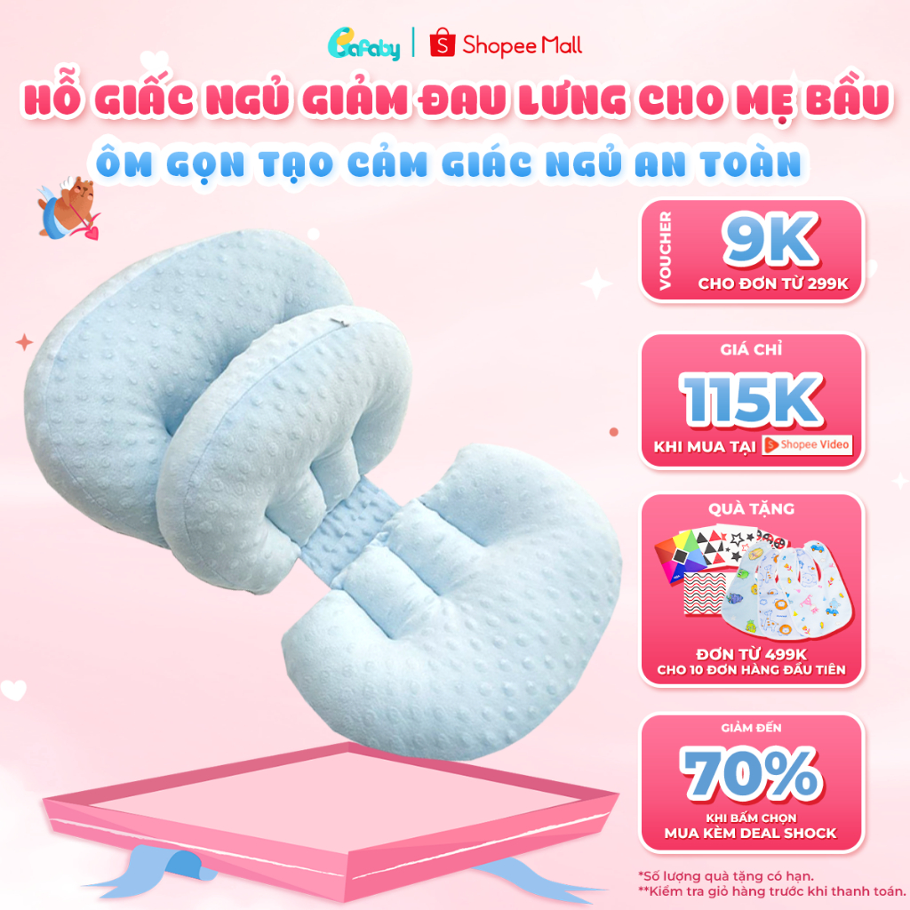 Gối Bầu Cánh Tiên Cao Cấp BAFABY Thiết Kế Thông Minh Điều Chỉnh Khoảng Cách Tiện Lợi - 213