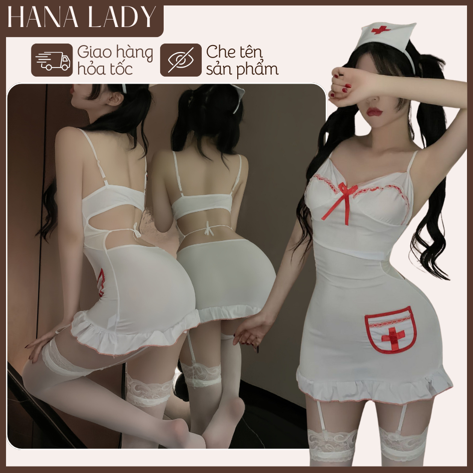 Đồ Hoá Trang Y Tá Sexy, Đồ Ngủ Cosplay Quyến Rũ CP118