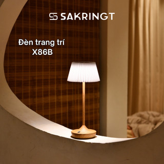  Đèn trang trí LED đèn ngủ sang trọng để bàn dung lượng 6000mah ánh sáng vàng dịu chống nước IP54 SAKRINGT X86B 