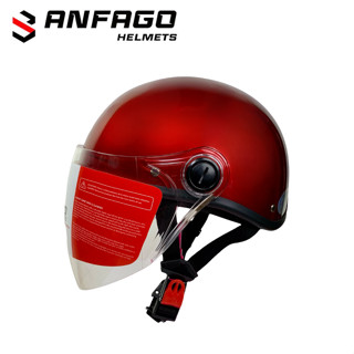  Nón Mũ bảo hiểm nửa đầu có kính dài - ANFAGO Helmet dành cho nam nữ cá tính năng động 