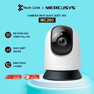 Camera Wi-Fi Mercusys MC200 (2MP) / MC210 (3MP) | Giám Sát Trong Nhà, Hình Ảnh Rõ Nét, Hồng Ngoại Ban Đêm
