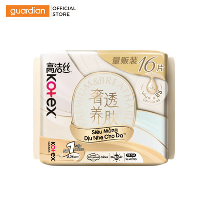 Băng Vệ Sinh Kotex Cicada Siêu Mỏng Cánh 28cm X 6 Miếng/  24cm X 16 Miếng | Guardian Việt Nam