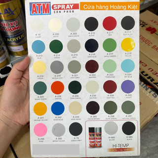 SƠN XE MÁY ATM 400ML NHIỀU MÀU
