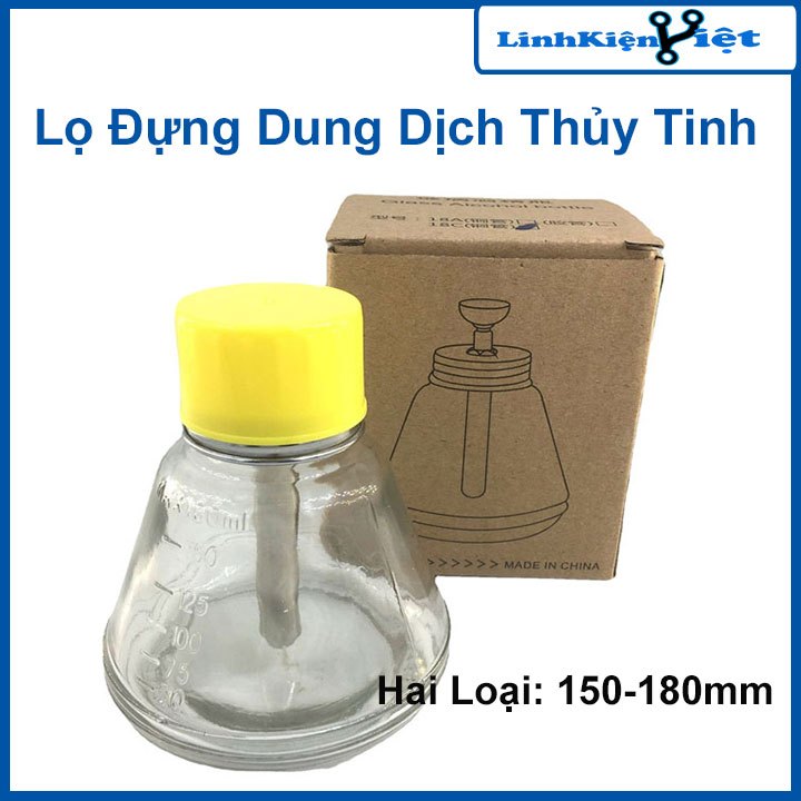 Lọ Đựng Dung Dịch Thủy Tinh 150ml, 180ml