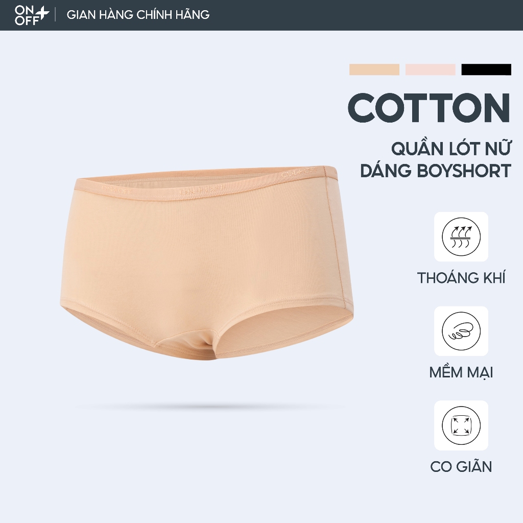  Quần lót nữ form Boyshort che phủ linh hoạt cá tính thể thao ONOFF - 16UN25A457 