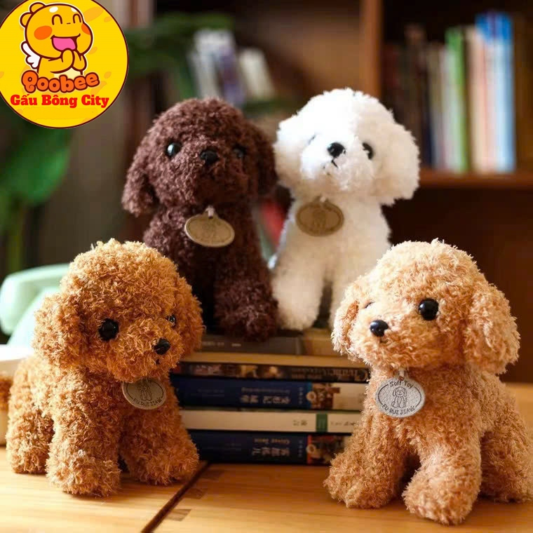 Chó Poodle Lông Xù Nhồi Bông Cao Cấp - Gấu Bông Chó - Thú Nhồi Bông quà tặng sinh nhật dành cho bé