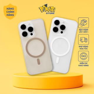 Ốp iPhone siêu mỏng chỉ 0.5mm - Pikapi Slim, TRẮNG nhám mờ, Nhựa cứng, Chống bám bẩn, Chống Ố Vàng