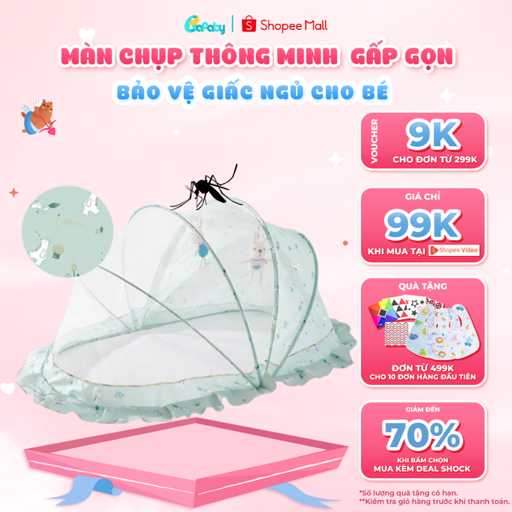 Màn Chụp Cho Bé BAFABY Gấp Gọn Chống Muỗi Tiện Di Chuyển - 207