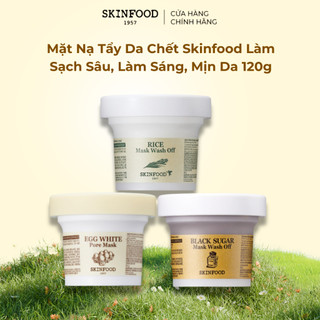   Live  Mặt Nạ Tẩy Da Chết Skinfood Làm Sạch Sâu Làm Sáng Làm Mịn 120g 