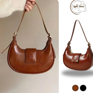 Túi ChiO Đeo Chéo Nữ Kẹp Nách Dáng Thuyền Chất Liệu Da Bóng - DK186