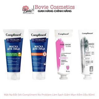 Mặt Nạ Đất Sét Compliment Hỗ Trợ Sạch Sâu, Kiềm Dầu, Tẩy Tế Bào Nhẹ Nhàng (80ml/tuýp)