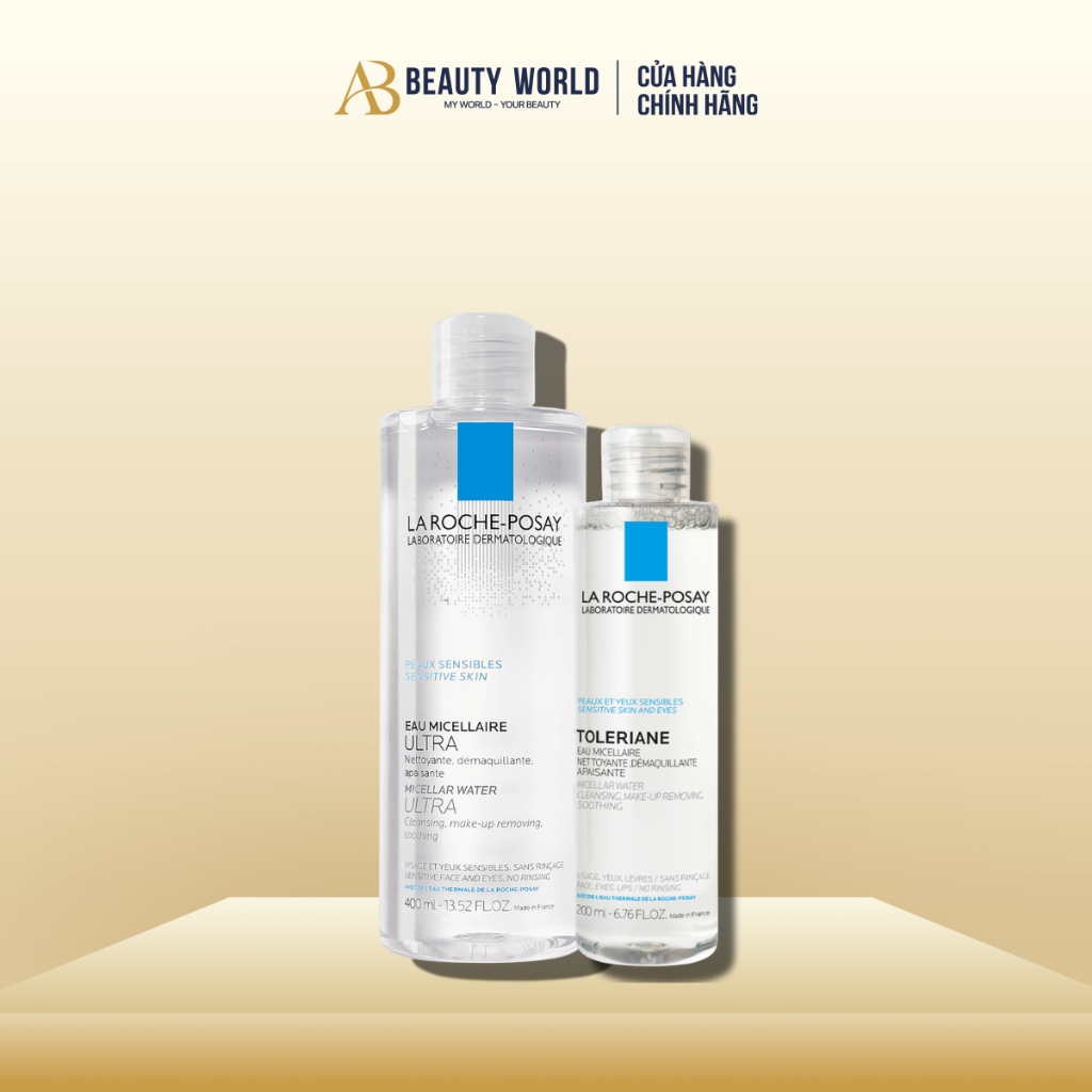 Nước Tẩy Trang Cho Da Nhạy Cảm La Roche-Posay Micellar Water Ultra Sensitive Skin AB Beauty World Sả
