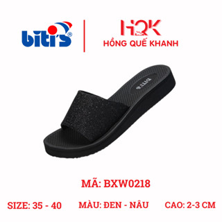   BITI'S  DÉP XỐP NỮ DÉP QUAI NGANG NỮ CHẤT LIỆU XỐP ĐẾ CAO SU CHỐNG TRƯỢT SIÊU NHẸ SIÊU BỀN CAO 2CM -BXW0218 - BITIS 