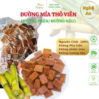   Có Kiểm Định  Combo 2kg Đường Mía Thô VIÊN Nguyên Chất – Cắt Sẵn Tự Nhiên Sạch 