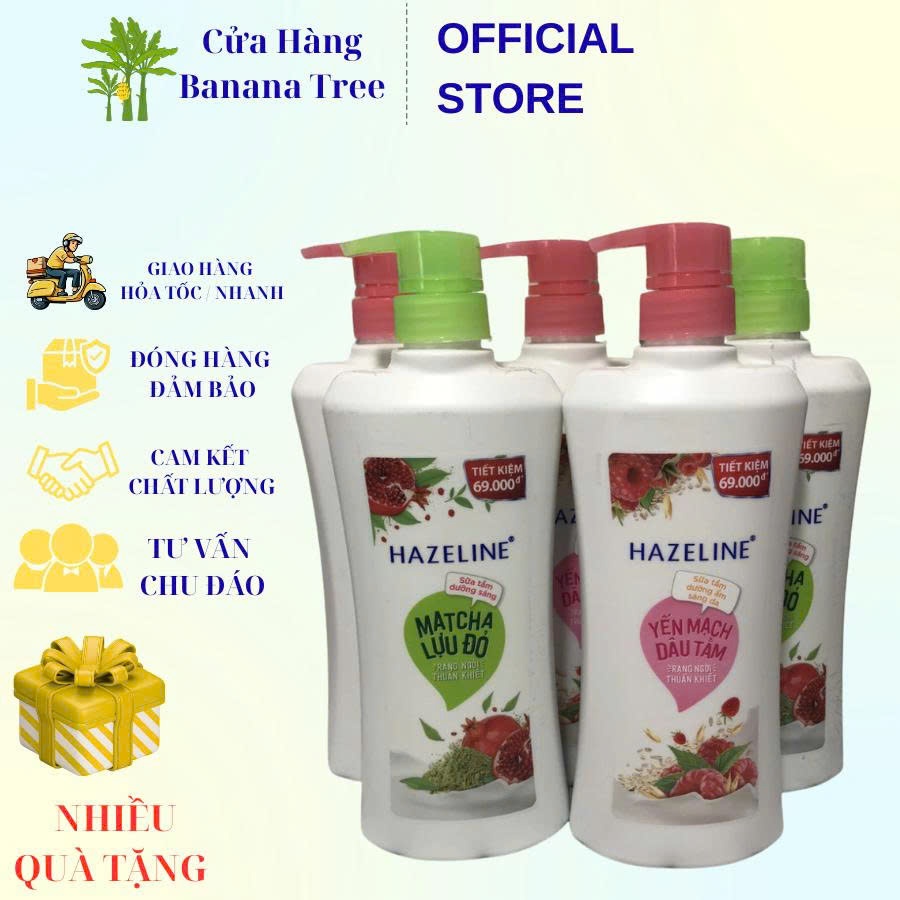 Sữa tắm dưỡng da Hazeline 670gr, 1KG Hàng Chính Hãng.