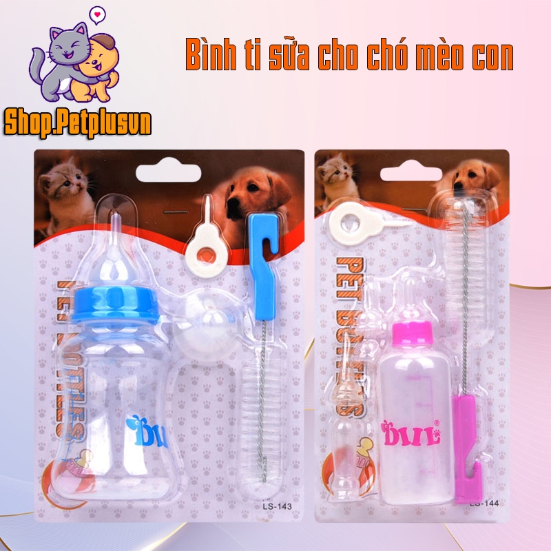 Bình ti uống sữa cho chó mèo con