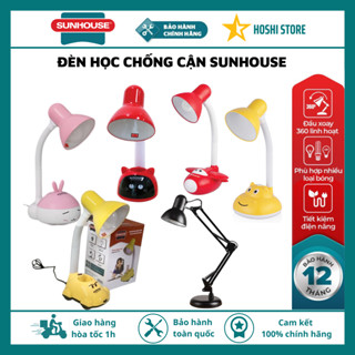 [TẶNG BÓNG] Đèn học chống cận SUNHOUSE SHE-13LED-A6 ánh sáng vàng chống chói mắt, mỏi mắt và cận thị