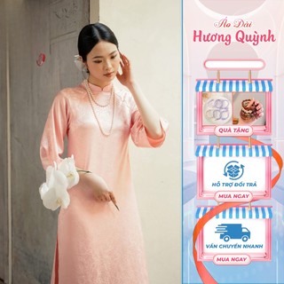Áo Dài Cách Tân Gấm Hoa Cổ 2p – Sang Trọng, Thướt Tha, Nữ Tính | Áo dài Phương Linh