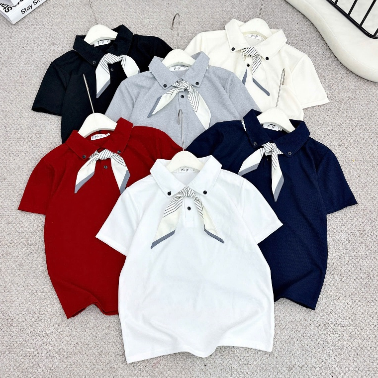 P11 ( kèm Khăn ) polo nữ nhiều Mầu nhiều size 38kg đến 75kg chất liệu conton lỗ nhỏ thoáng khí . tính ứng dụng cao | BigBuy360 - bigbuy360.vn