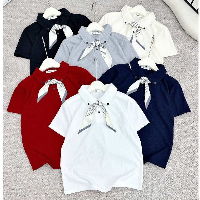 P11 ( kèm Khăn ) polo nữ nhiều Mầu nhiều size 38kg đến 75kg chất liệu conton lỗ nhỏ thoáng khí . tính ứng dụng cao | BigBuy360 - bigbuy360.vn